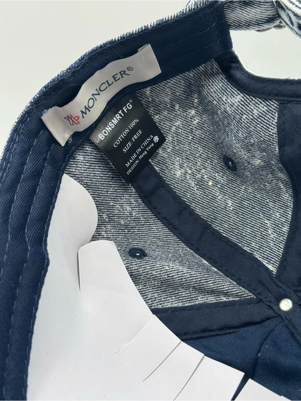Moncler Denim Cap